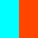 Aqua/Orange